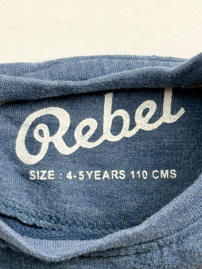Rebel Color Block Striped Sweatshirt Size 4-5Y