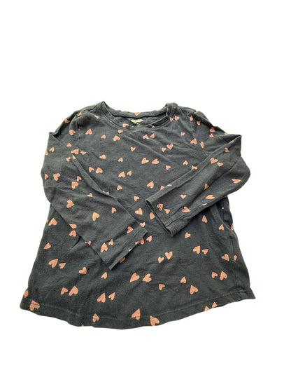 Old Navy Heart Print Long Sleeve Top 4T