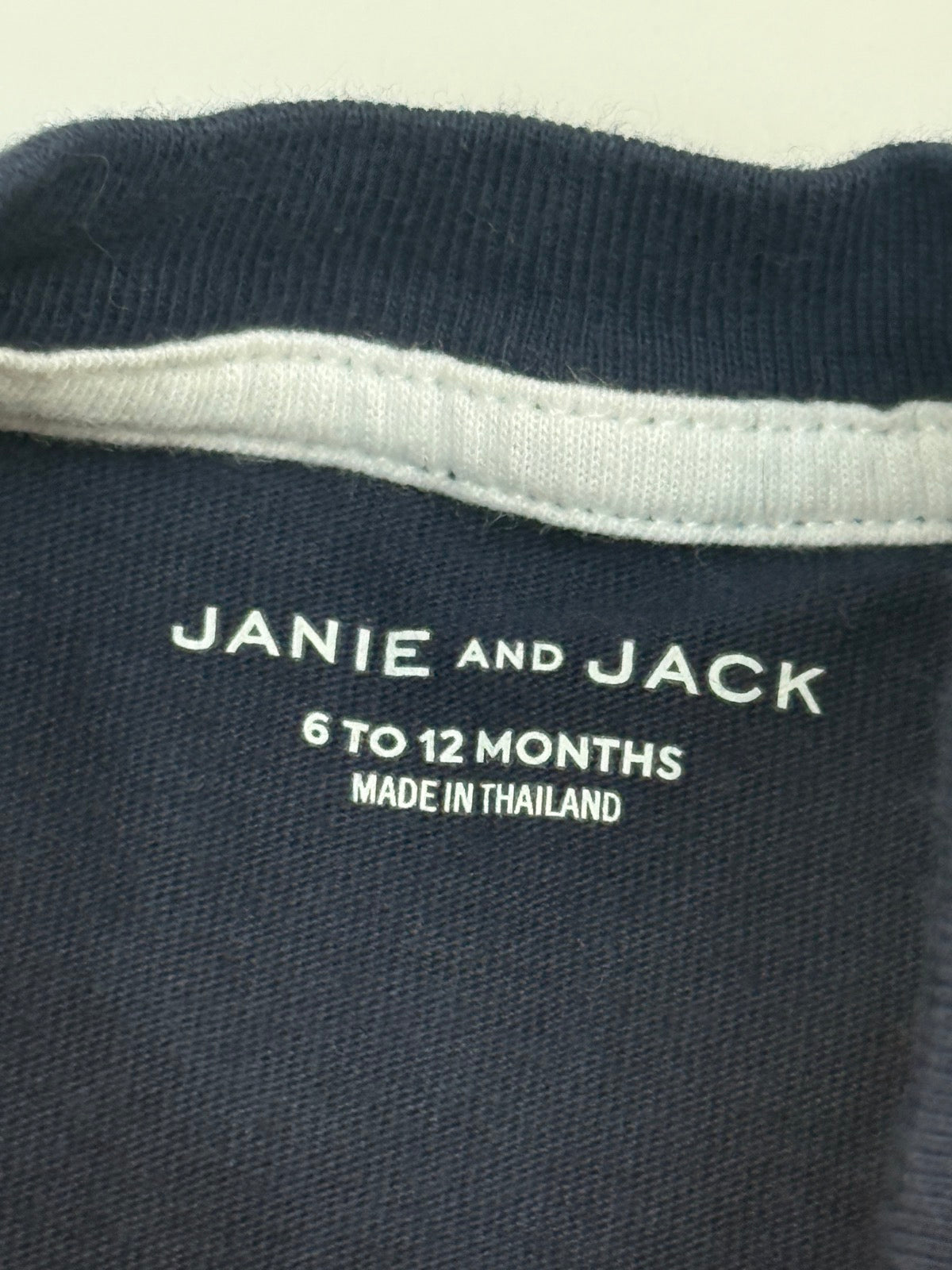 Janie and Jack California Navy Tee 6-12M