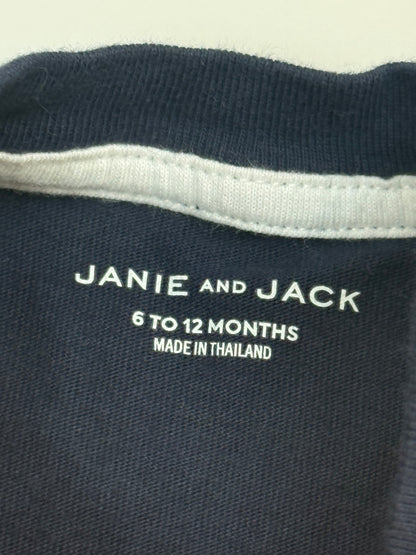 Janie and Jack California Navy Tee 6-12M
