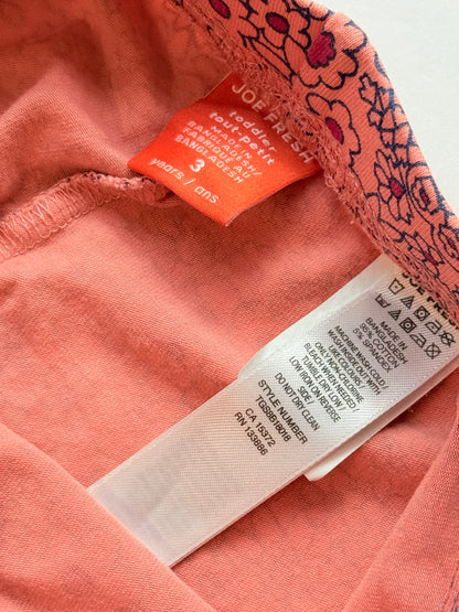 Joe Fresh Floral Pink Leggings 3T