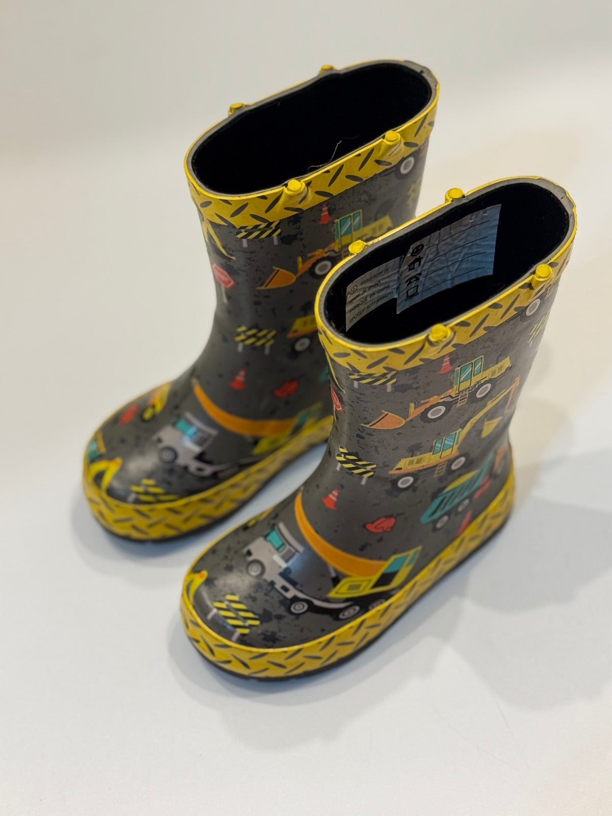 George Construction Digger Rain Boots Size 7