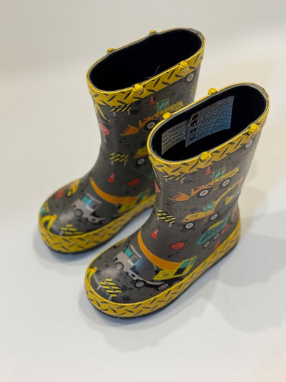 George Construction Digger Rain Boots Size 7