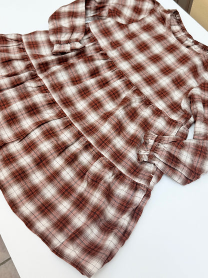 Uniqlo Kids Plaid Tiered Dress Size 4-5