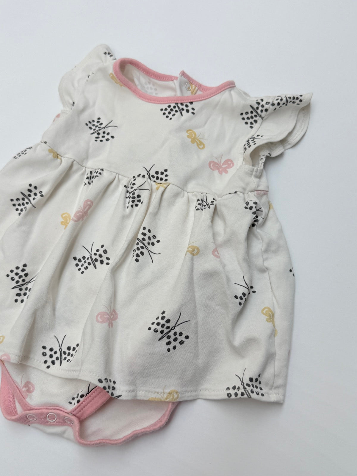 Kissy Love Butterfly Print Dress 12-18M