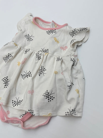 Kissy Love Butterfly Print Dress 12-18M