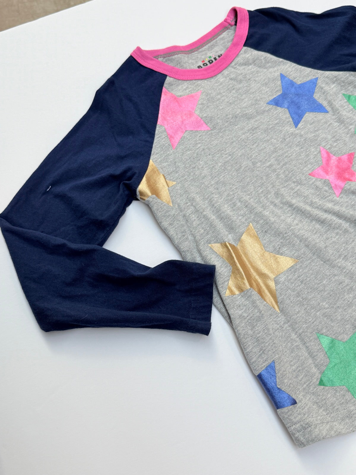 Mini Boden Star Print Long Sleeve Tee 6-7y