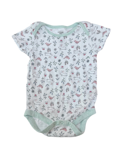 George Baby Bunny Floral Bodysuit 3-6M