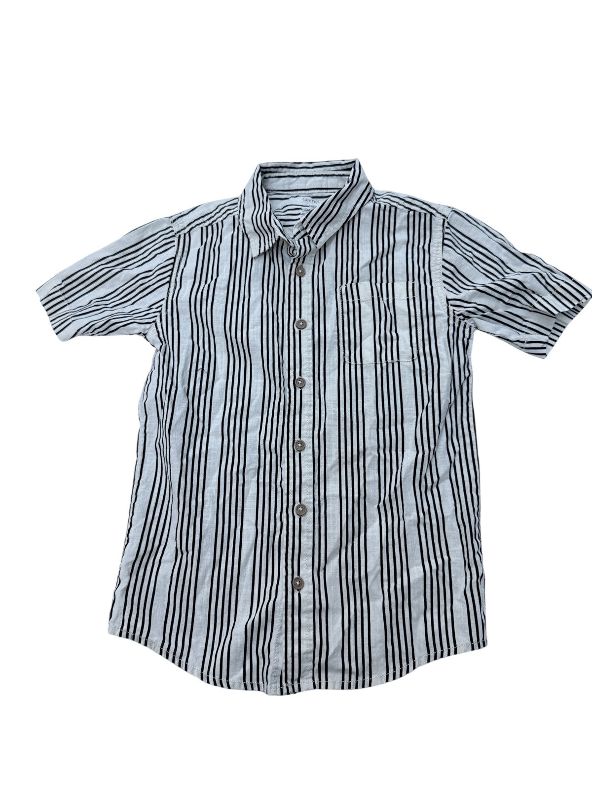 George Striped Short Sleeve Shirt Size 7-8