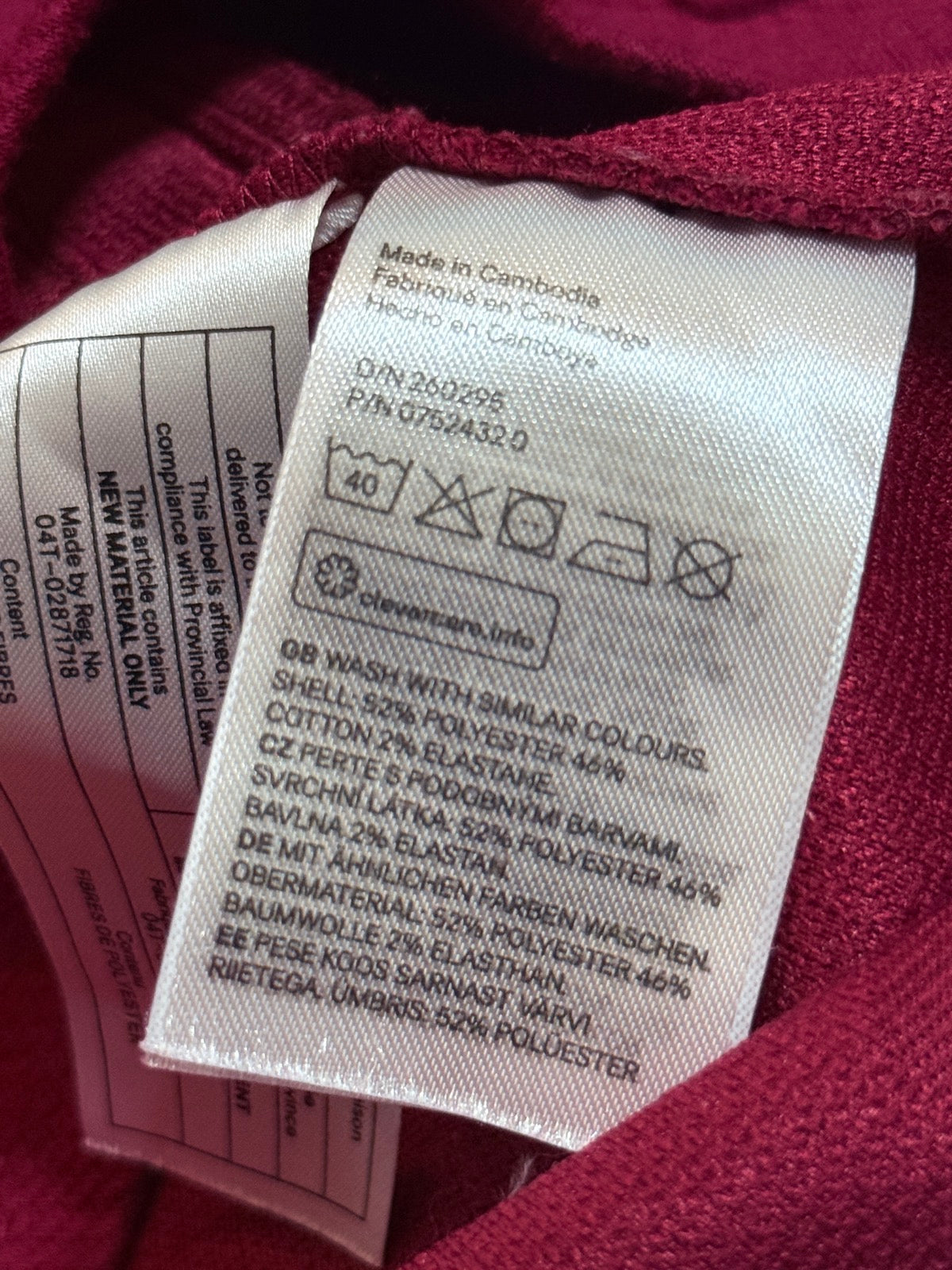 H&M Burgundy Textured Polka Dot Dress 2T