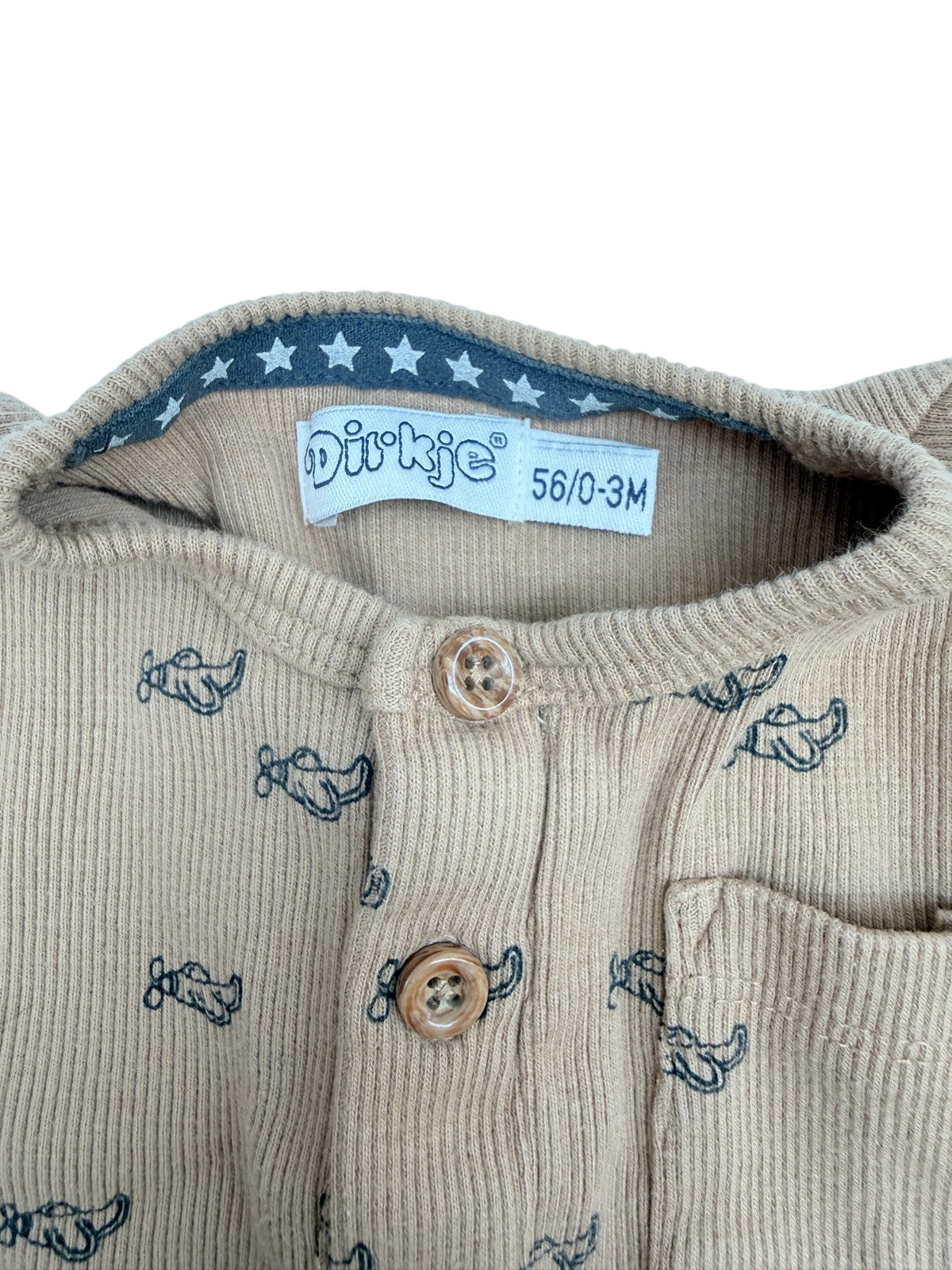 Dirkje Airplane Print Ribbed Shirt 3M
