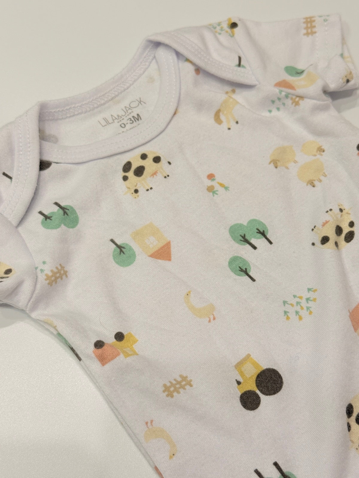 Lila & Jack Farm Print Bodysuit 0-3M