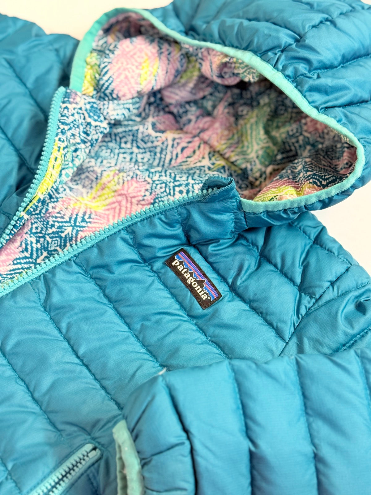 Patagonia Down Hooded Jacket Girls 2T