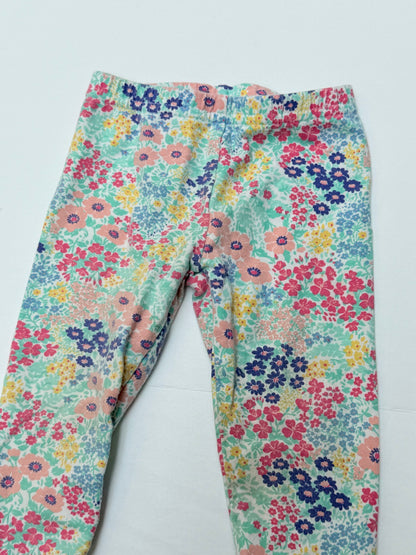 Carter's Floral Print Leggings Size 12M