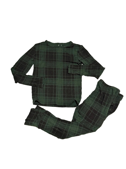 Skim's Green Plaid Pajama Set Size 4