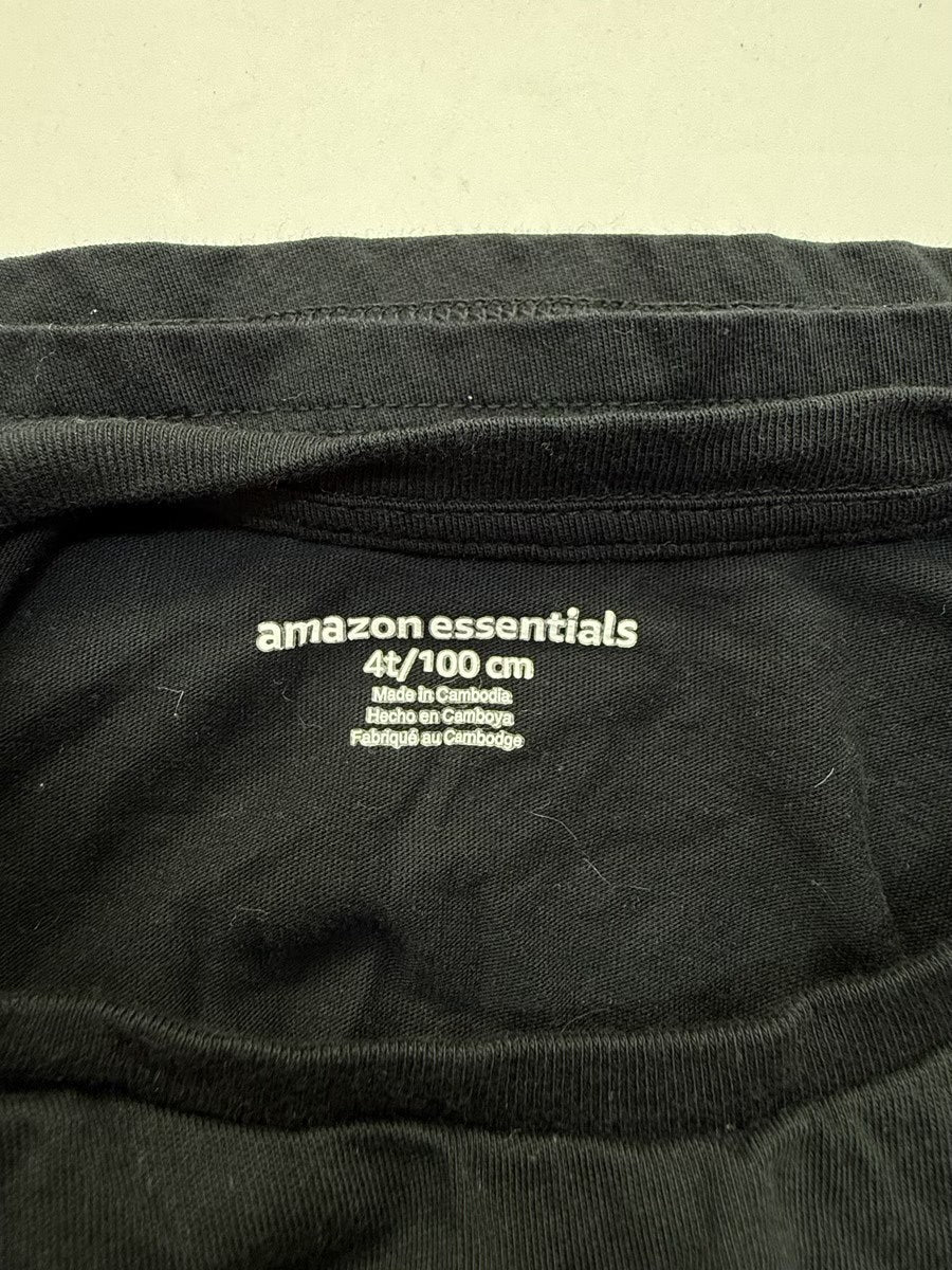 Amazon Essentials Black T-Shirt 4T