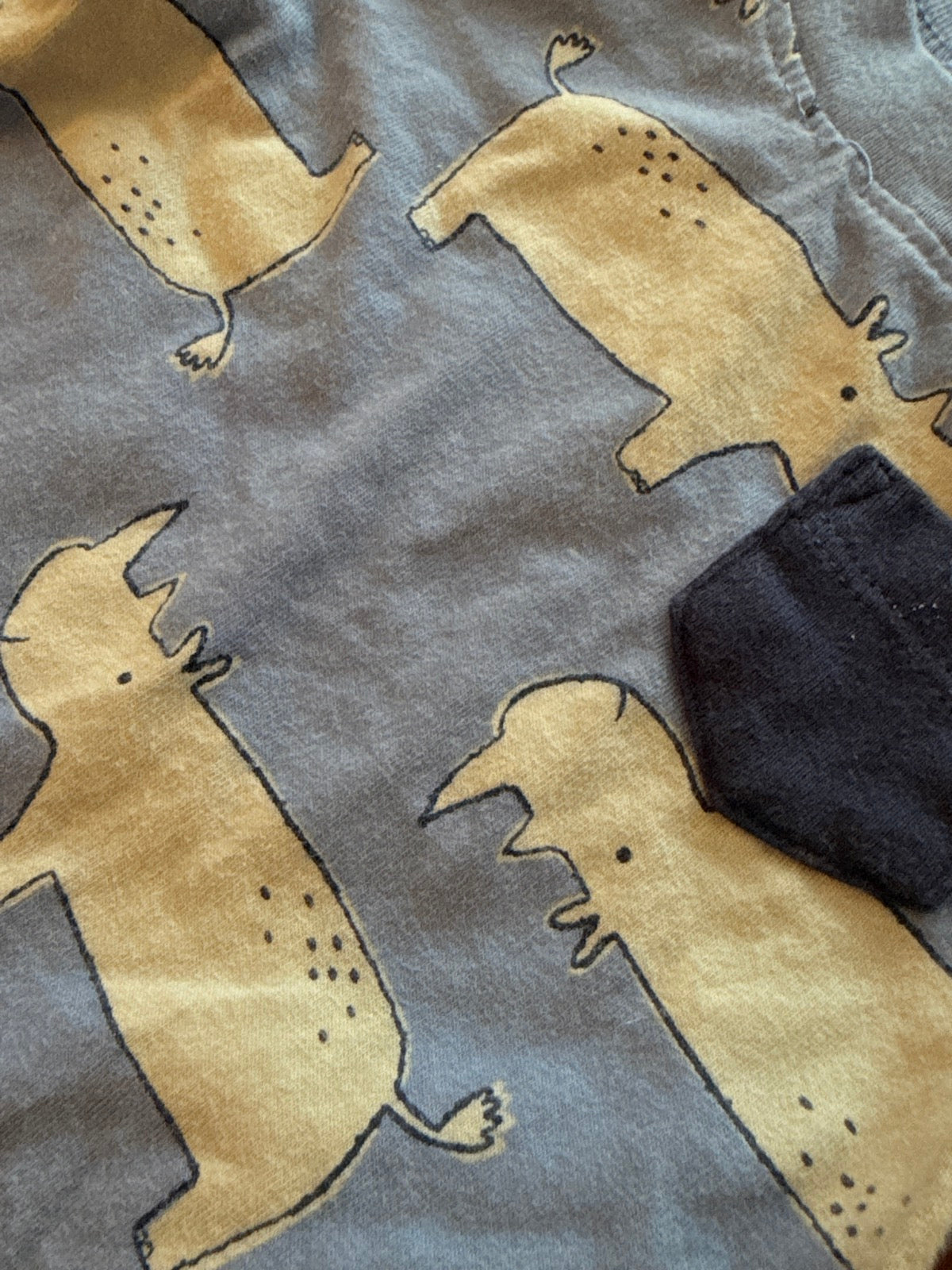 Carter's Rhino Print Pocket Tee 3m