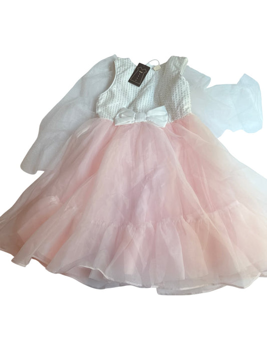 NWT - Cheek Pink Sequin Tulle Dress Size 8