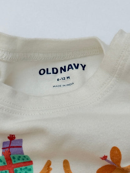 Old Navy Dog Print Pajama Set 6-12M