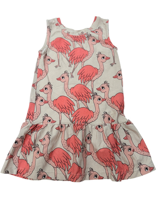 Dear Sophie Ostrich Print Sleeveless Dress 3T/4T