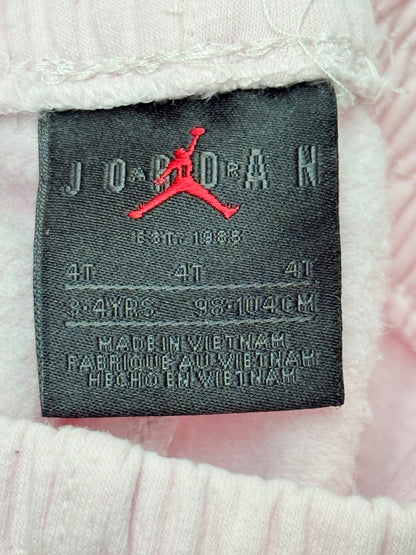 Jordan Pink Hoodie Jogger Set 4T