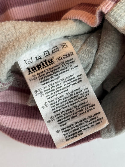 Lupilu Gray Pink Snap Romper Jacket