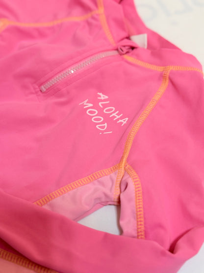 Zara Aloha Mood Pink Rash Guard 4-5Y