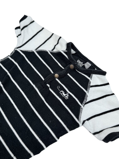 Petit Lem Signature Striped Bodysuit 9M
