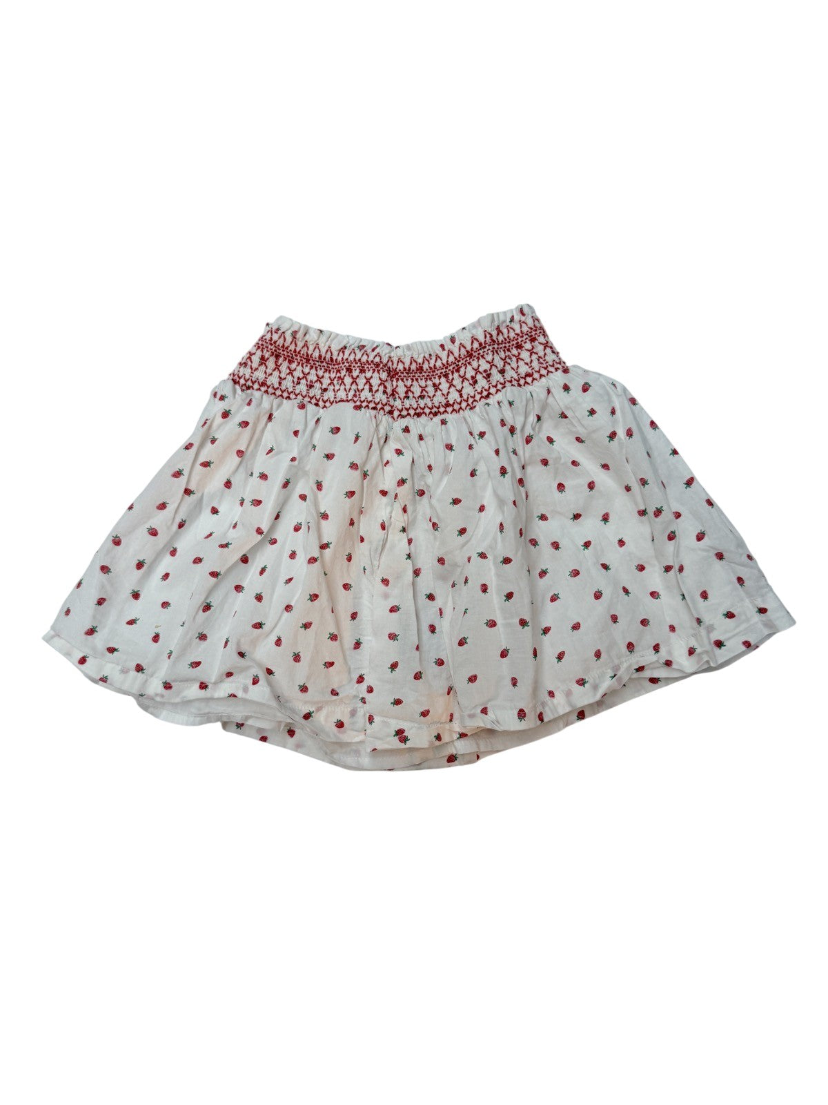 Gap Strawberry Print Smocked Skirt and Crop Size 6-7 Set