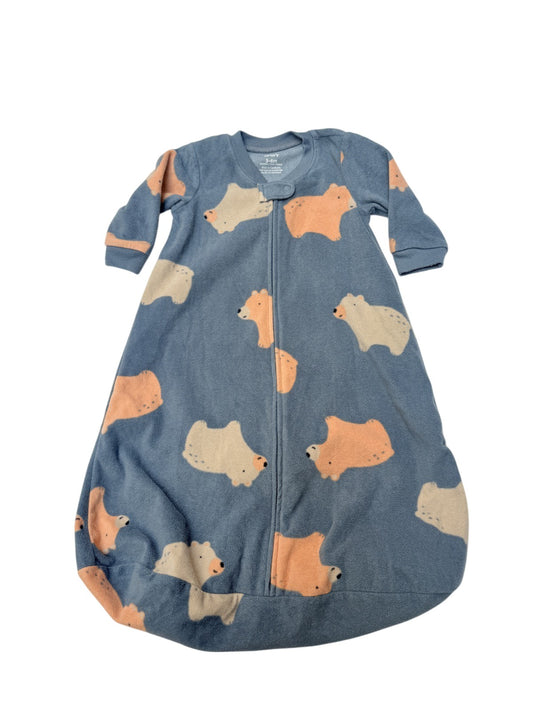 Carter's Bear Print Fleece Sleep Bag 3-6M