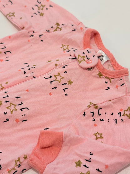 Gerber Pink Star Zip Sleeper Newborn