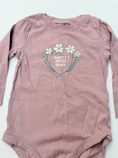 Carter's Auntie's Sweet Heart Bodysuit 12M