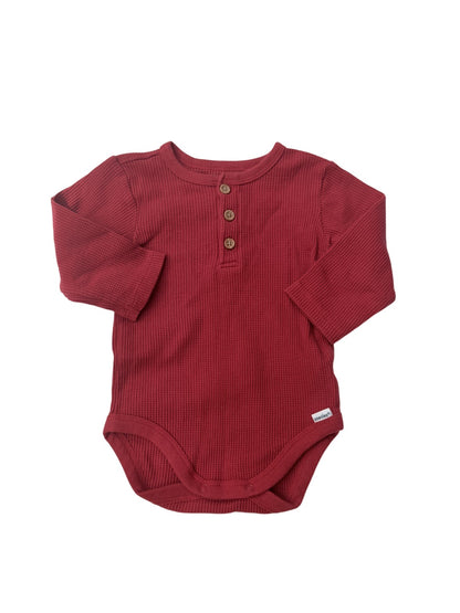 Gerber Onesies Waffle Henley Bodysuit 12m