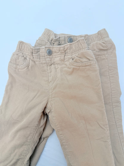 Old Navy Khaki Corduroy Lined Pants 12-18M
