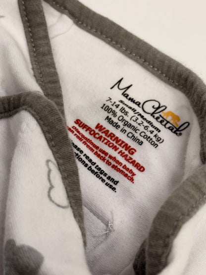 Mama Cheetah Gray Cloud Swaddle Small 7-14lbs