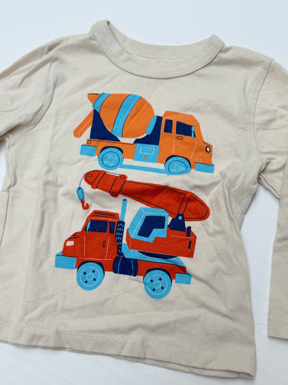 Children's Place Construction Truck T-Shirt 12-18M