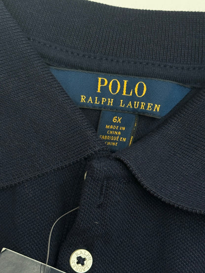 NWT - Polo Ralph Lauren Navy Long Sleeve Polo Girls 6X