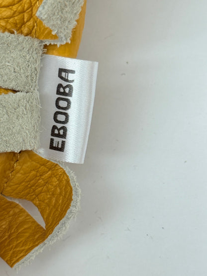 Ebooba Mustard Leather Fringe Moccasins Size 2-3Y