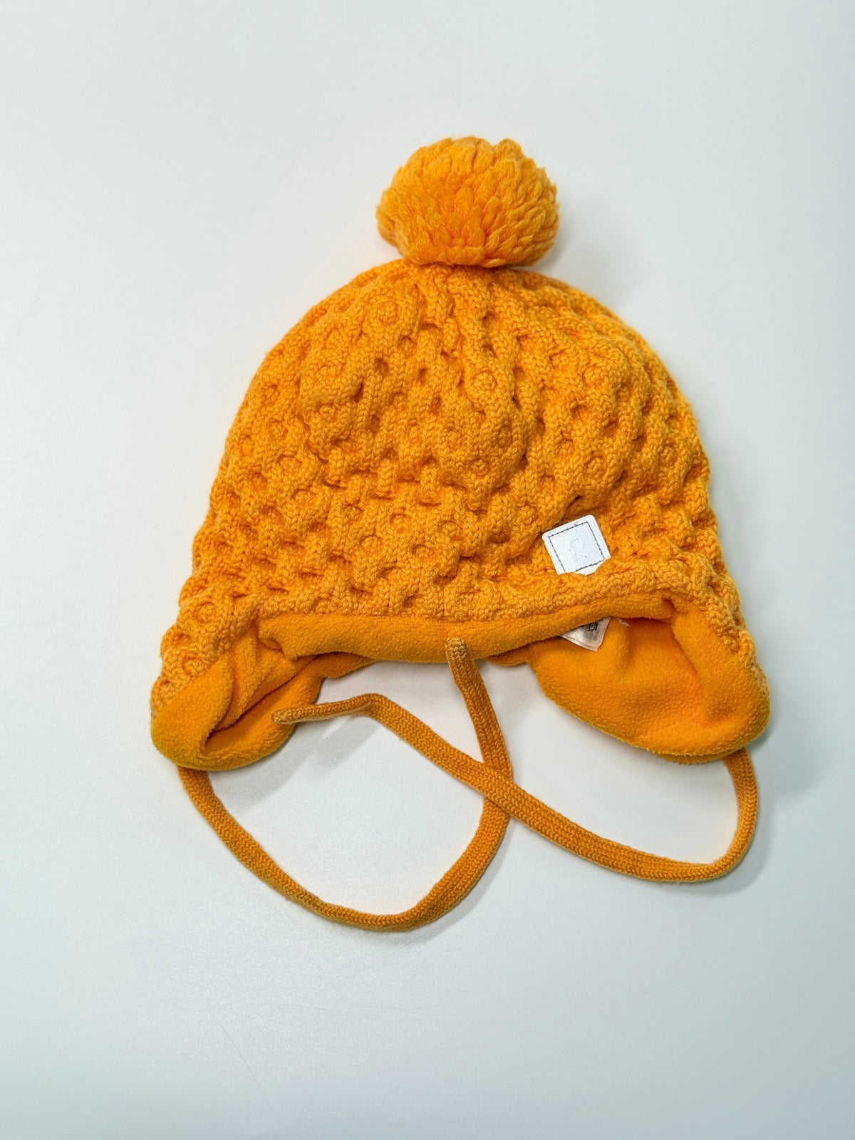 Reima Orange Knit Pompom Winter Hat 50cm 3-4Y