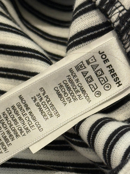 Joe Fresh Black White Stripe Dress 4T
