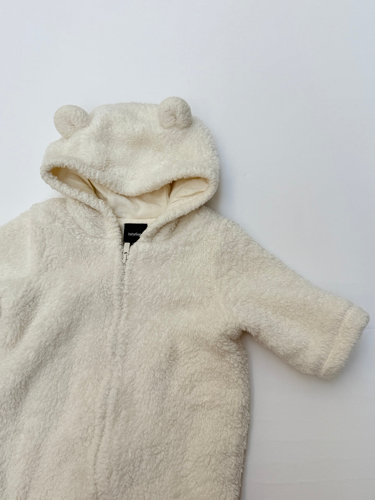 Baby Gap Sherpa Bear Snowsuit 0-3M