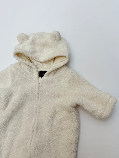 Baby Gap Sherpa Bear Snowsuit 0-3M