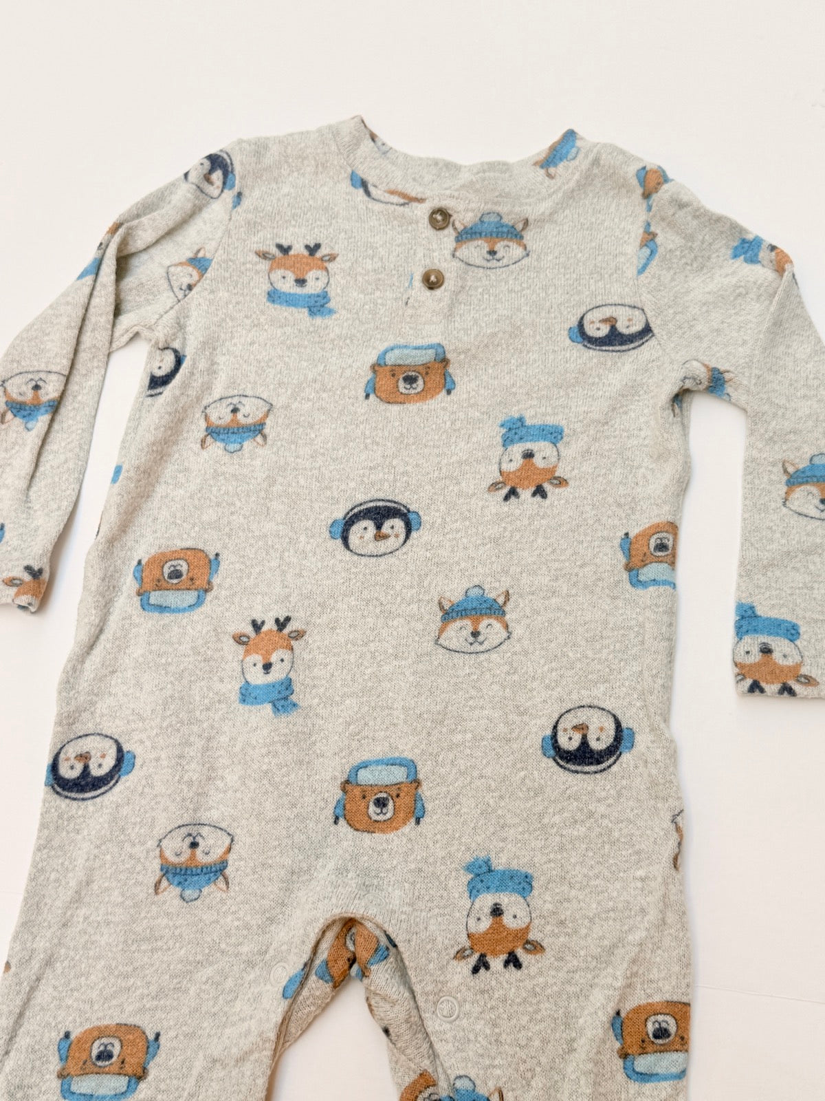 Joe Fresh Animal Print Romper 12-18M