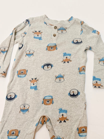 Joe Fresh Animal Print Romper 12-18M