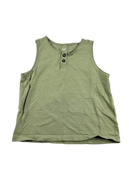 H&M Green Henley Tank Size 2-4Y