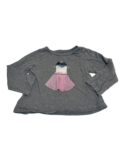 First Impressions Gray Dress Graphic Top 18m
