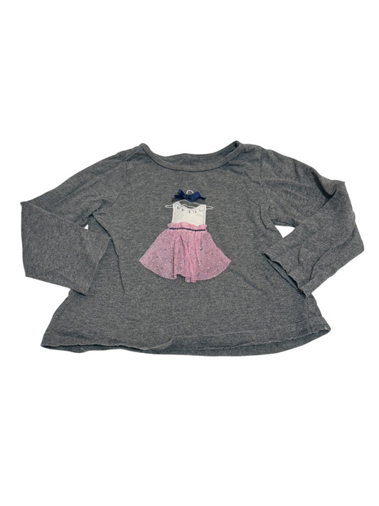 First Impressions Gray Dress Graphic Top 18m