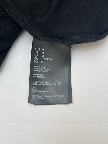 H&M Mama Black Wrap Maternity Dress M