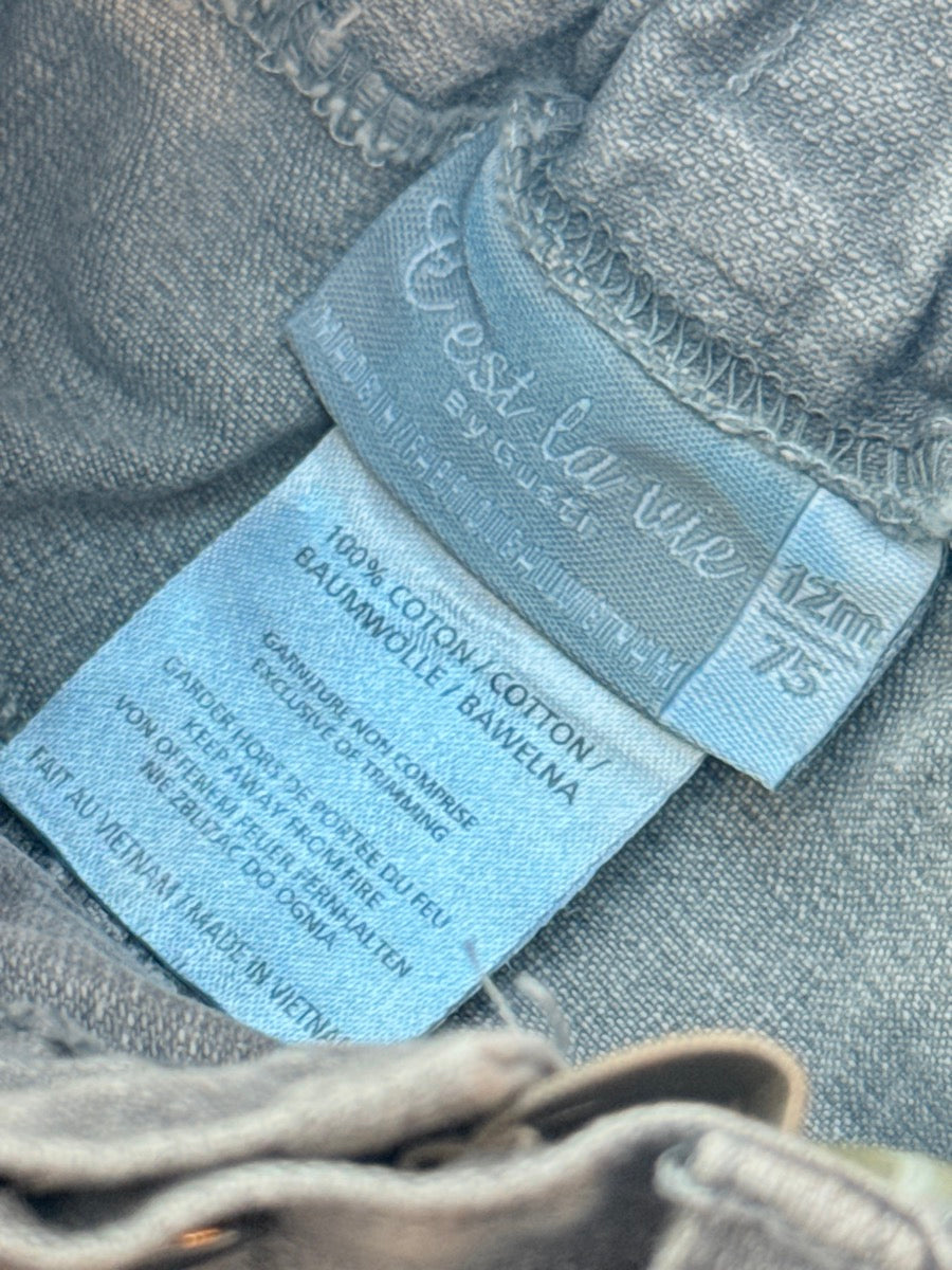 C'est La Vie Gray Denim Jogger Jeans 12m