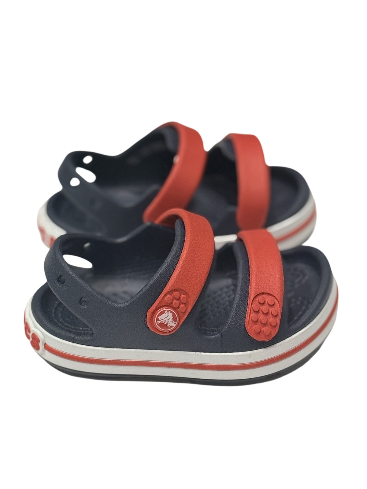 Crocs Crocband Cruiser Toddler Sandal Navy Red US6
